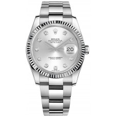 Rolex Datejust 36 Silver Diamond Men's Watch 116234-SLVDFO Rolex Datejust 36 Silver Diamond Men's Watch 116234-SLVDFO