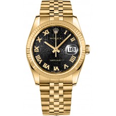 Rolex Datejust 36 Black Dial Gold Watch 116238-BLKJRJ Rolex Datejust 36 Black Dial Gold Watch 116238-BLKJRJ