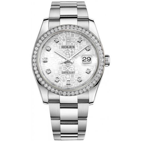 Rolex Datejust 36 Silver Jubilee Diamond Dial Watch 116244-SLVJDO
