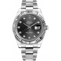 Rolex Datejust II 41 White Gold Bezel Men's Watch 116334-RHDDO