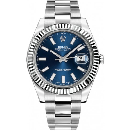 Rolex Datejust II 41 Blue Dial Men's Watch 116334-BLUSFO