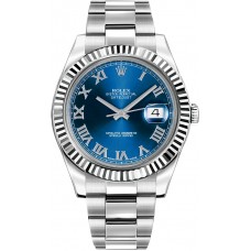 Rolex Datejust II 41 Blue Roman Numeral Dial Men's Watch 116334-BLURO Rolex Datejust II 41 Blue Roman Numeral Dial Men's Watch 116334-BLURO