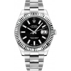 Rolex Datejust II 41 Fluted Bezel Men's Watch 116334-BLKSFO Rolex Datejust II 41 Fluted Bezel Men's Watch 116334-BLKSFO