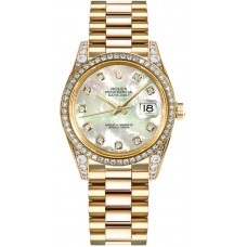 Rolex Datejust 31 Mother of Pearl Diamond Gold Watch 178158-MOPDP Rolex Datejust 31 Mother of Pearl Diamond Gold Watch 178158-MOPDP