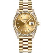 Rolex Datejust 31 Solid 18k Gold Women's Watch 178158-CHPSP Rolex Datejust 31 Solid 18k Gold Women's Watch 178158-CHPSP