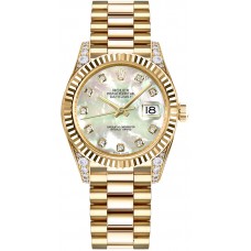 Rolex Datejust 31 Solid 18k Gold Watch 178238-MOPDP Rolex Datejust 31 Solid 18k Gold Watch 178238-MOPDP