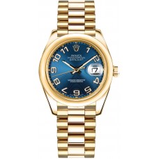 Rolex Datejust 31 Solid Gold Blue Dial Watch 178248-BLUCAP Rolex Datejust 31 Solid Gold Blue Dial Watch 178248-BLUCAP