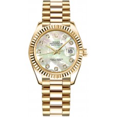 Rolex Datejust 31 Mother of Pearl Diamond Gold Watch 178278-MOPDP Rolex Datejust 31 Mother of Pearl Diamond Gold Watch 178278-MOPDP