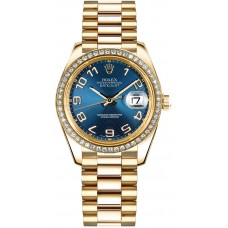 Rolex Datejust 31 Blue Dial Yellow Gold Watch 178288-BLUCAP Rolex Datejust 31 Blue Dial Yellow Gold Watch 178288-BLUCAP