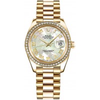 Rolex Datejust 31 Mother of Pearl Gold Watch 178288-MOPRP