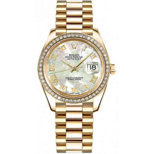 Rolex Datejust 31 Mother of Pearl Gold Watch 178288-MOPRP