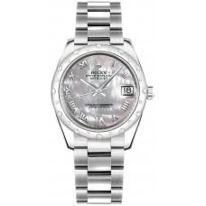 Rolex Datejust 31 Solid 18K White Gold & Stainless Steel Watch 178344-MOPRO Rolex Datejust 31 Solid 18K White Gold & Stainless Steel Watch 178344-MOPRO