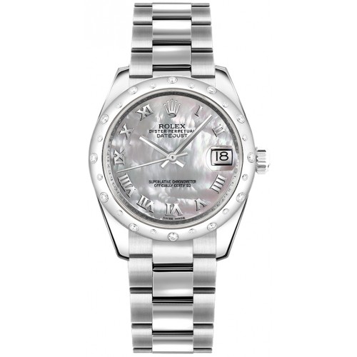 Rolex Datejust 31 Solid 18K White Gold & Stainless Steel Watch 178344-MOPRO
