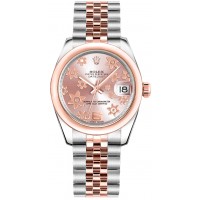 Rolex Datejust 31 Pink Floral Motif Dial Watch 178241-PNKFMJ
