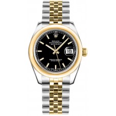 Rolex Datejust 31 Black Dial Two Tone Watch 178243-BLKSJ Rolex Datejust 31 Black Dial Two Tone Watch 178243-BLKSJ