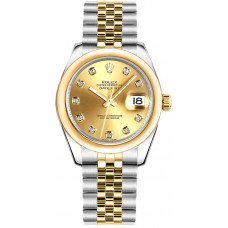 Rolex Datejust 31 Champagne Diamond Jubilee Bracelet Watch 178243-CHPDJ Rolex Datejust 31 Champagne Diamond Jubilee Bracelet Watch 178243-CHPDJ