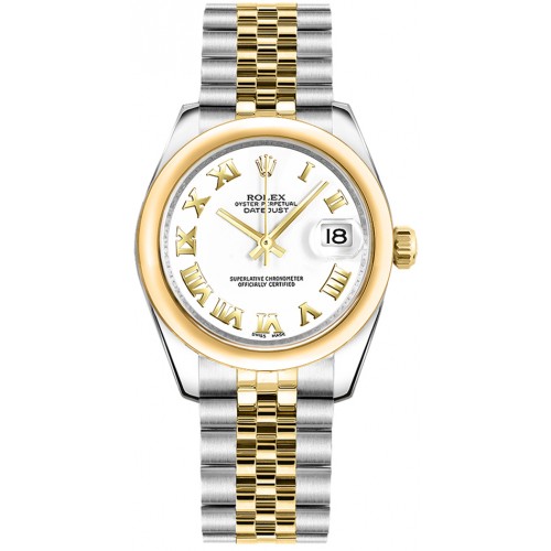 Rolex Datejust 31 White Dial Two Tone Watch 178243-WHTRJ