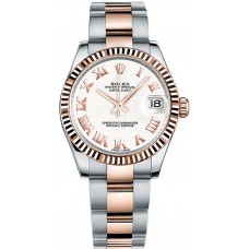Rolex Datejust 31 White Dial Rose Gold & Steel Watch 178271-WHTRO Rolex Datejust 31 White Dial Rose Gold & Steel Watch 178271-WHTRO
