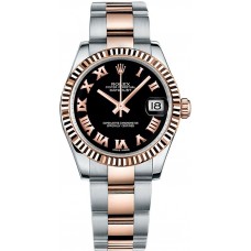 Rolex Datejust 31 Black Roman Numeral Oyster Bracelet Watch 178271-BLKRO Rolex Datejust 31 Black Roman Numeral Oyster Bracelet Watch 178271-BLKRO