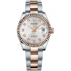 Rolex Datejust 31 Silver Diamond Dial Unisex Watch 178271-SLVJDDO Rolex Datejust 31 Silver Diamond Dial Unisex Watch 178271-SLVJDDO