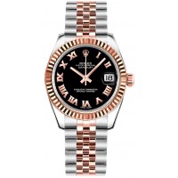 Rolex Datejust 31 Black Roman Numeral Dial Watch 178271-BLKRJ Rolex Datejust 31 Black Roman Numeral Dial Watch 178271-BLKRJ