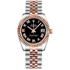Rolex Datejust 31 Black Roman Numeral Dial Watch 178271-BLKRJ Rolex Datejust 31 Black Roman Numeral Dial Watch 178271-BLKRJ