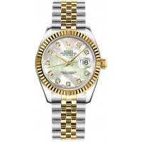 Rolex Datejust 31 Mother of Pearl Diamond Dial Watch 178273-MOPDJ