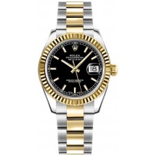 Rolex Datejust 31 Oyster Bracelet Watch 178273-BLKSO Rolex Datejust 31 Oyster Bracelet Watch 178273-BLKSO