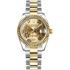 Rolex Datejust 31 Oyster Bracelet Two Tone Watch 178273-CHPFMO Rolex Datejust 31 Oyster Bracelet Two Tone Watch 178273-CHPFMO
