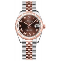 Rolex Datejust 31 Automatic Solid Rose Gold & Steel Watch 178341-CHORDRJ Rolex Datejust 31 Automatic Solid Rose Gold & Steel Watch 178341-CHORDRJ