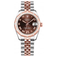 Rolex Datejust 31 Automatic Solid Rose Gold & Steel Watch 178341-CHORDRJ Rolex Datejust 31 Automatic Solid Rose Gold & Steel Watch 178341-CHORDRJ