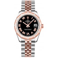 Rolex Datejust 31 Black Roman Numeral Jubilee Bracelet Watch 178341-BLKRJ Rolex Datejust 31 Black Roman Numeral Jubilee Bracelet Watch 178341-BLKRJ