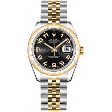 Rolex Datejust 31 Black Dial Gold & Steel Watch 178343-BLKCAJ Rolex Datejust 31 Black Dial Gold & Steel Watch 178343-BLKCAJ