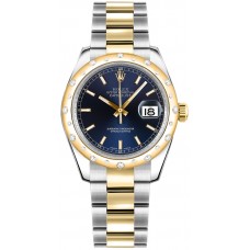 Rolex Datejust 31 Blue Dial Oyster Diamond Watch 178343-BLUSO Rolex Datejust 31 Blue Dial Oyster Diamond Watch 178343-BLUSO