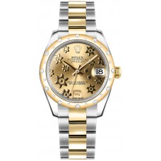 Rolex Datejust 31 Champagne Floral Diamond Watch 178343-CHPFMO Rolex Datejust 31 Champagne Floral Diamond Watch 178343-CHPFMO