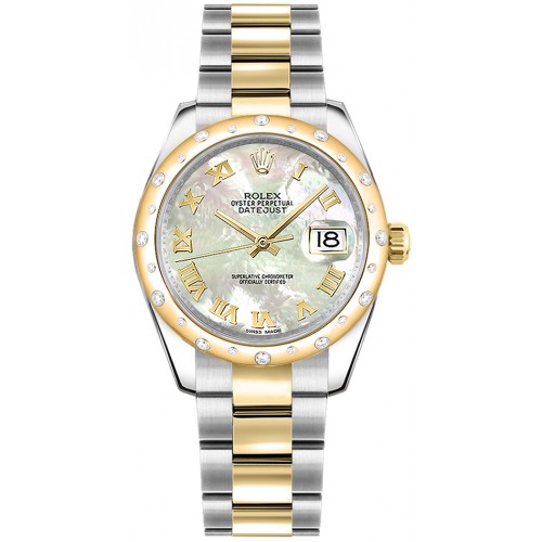 Rolex Datejust 31 Mother of Pearl Roman Numeral Oyster Bracelet Watch 178343-MOPRO