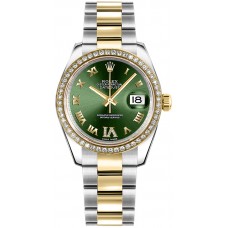 Rolex Datejust 31 Green Dial Yellow Gold & Steel Watch 178383-OGRNRDRO Rolex Datejust 31 Green Dial Yellow Gold & Steel Watch 178383-OGRNRDRO