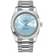 Rolex Day-Date 41 Diamond Men's Platinum Watch Rolex Day-Date 41 Diamond Men's Platinum Watch