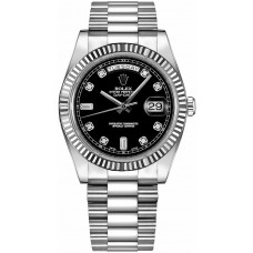 Rolex Day-Date 41 Black Diamond Dial Gold Men's Watch Rolex Day-Date 41 Black Diamond Dial Gold Men's Watch
