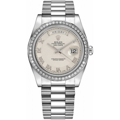 Rolex Day-Date 41 Ivory DIal White Gold Watch 