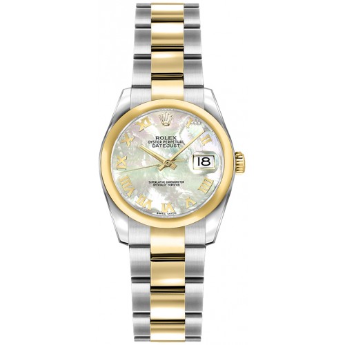 Rolex Lady-Datejust 26 Mother of Pearl Roman Numeral Watch 179163-MOPRO Rolex Lady-Datejust 26 Mother of Pearl Roman Numeral Watch 179163-MOPRO