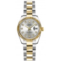 Rolex Lady-Datejust 26 Silver Diamond Dial Watch 179173-SLVDO Rolex Lady-Datejust 26 Silver Diamond Dial Watch 179173-SLVDO
