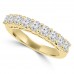 1.20 ct Round Cut Diamond Wedding Band Ring in Prong Setting In Yellow Gold