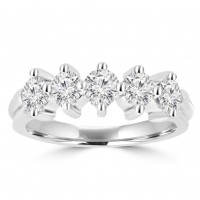 0.90 ct Ladies Brilliant Cut Diamond Wedding Band Ring 0.90 ct Ladies Brilliant Cut Diamond Wedding Band Ring