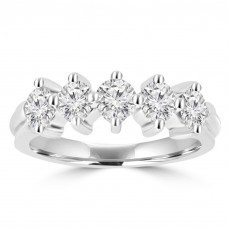 0.90 ct Ladies Brilliant Cut Diamond Wedding Band Ring 0.90 ct Ladies Brilliant Cut Diamond Wedding Band Ring