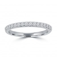0.35 ct Ladies Round Cut Diamond Wedding Band in 14 kt White Gold 0.35 ct Ladies Round Cut Diamond Wedding Band in 14 kt White Gold