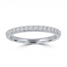 0.35 ct Ladies Round Cut Diamond Wedding Band in 14 kt White Gold 0.35 ct Ladies Round Cut Diamond Wedding Band in 14 kt White Gold
