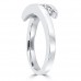 0.55 ct Ladies Round Cut Diamond Wedding Band in 14 kt White Gold 0.55 ct Ladies Round Cut Diamond Wedding Band in 14 kt White Gold
