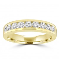 0.75 ct Ladies Round Cut Diamond Wedding Band In Yellow Gold 0.75 ct Ladies Round Cut Diamond Wedding Band In Yellow Gold