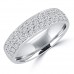 1.55 ct Ladies Round Cut Diamond Wedding Band Ring in 14 kt White Gold